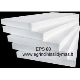 Putų polistirolas EPS 80 5cm (m2)